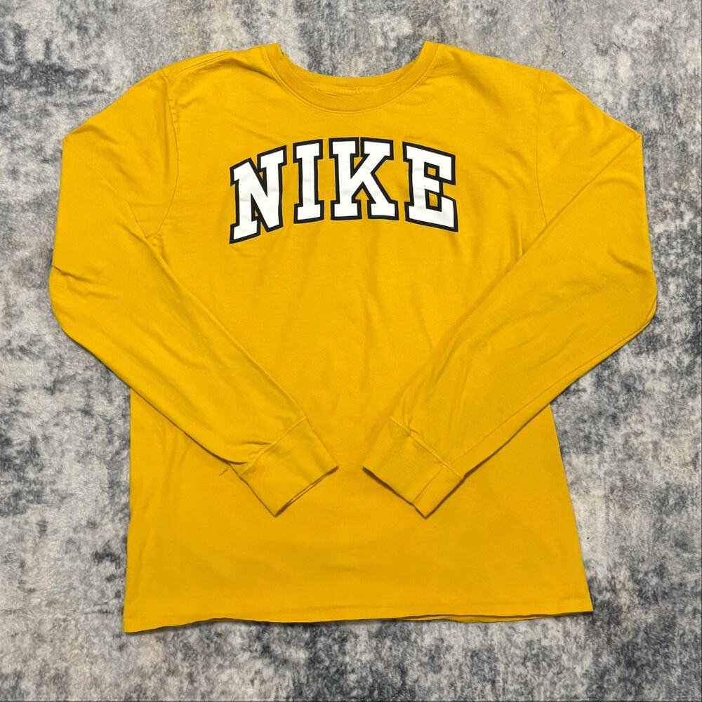 Nike The Nike Tee Long Sleeve Yellow Athletic M